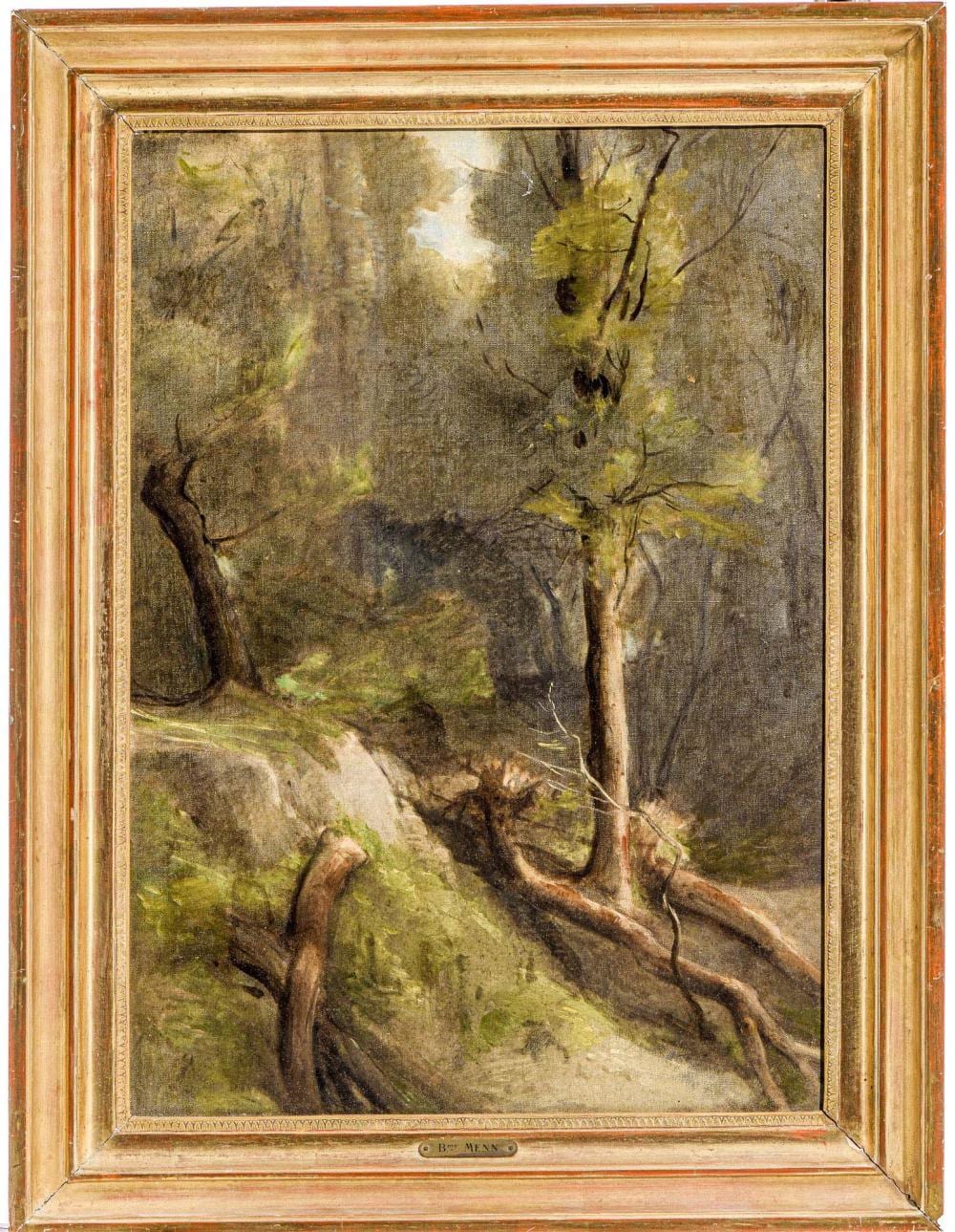 Barthélémy Menn comparable auction result: barth l my menn 1815 1893 attr paysages 2 huiles sur toile 53x41 et 59x43 cm