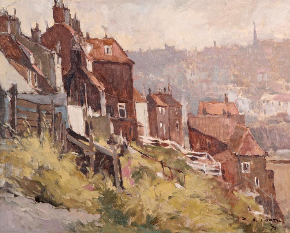 David J. Curtis comparable auction result: david jan curtis born 1948 tate hill whitby signed and dated 75 low
