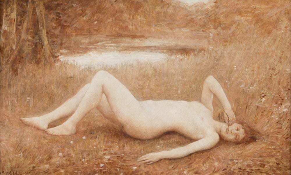 Raphaël Collin comparable auction result: rapha l collin 1850 1916 etude pour flor al jeune femme alanguie