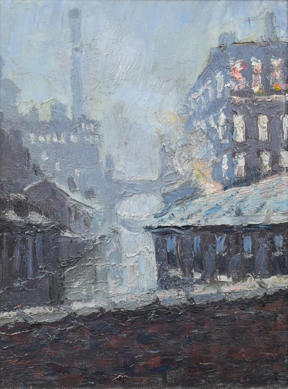 Reg Gardner comparable auction result: reg gardner british 1948 beswick st bridge sylvana mill oil