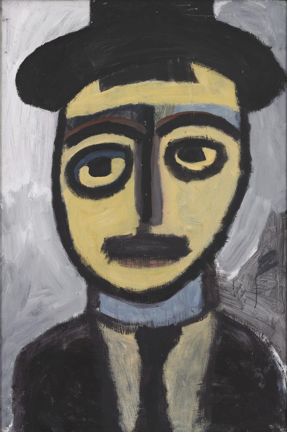 Angus Jones comparable auction result: angus jones born 1962 untitled face