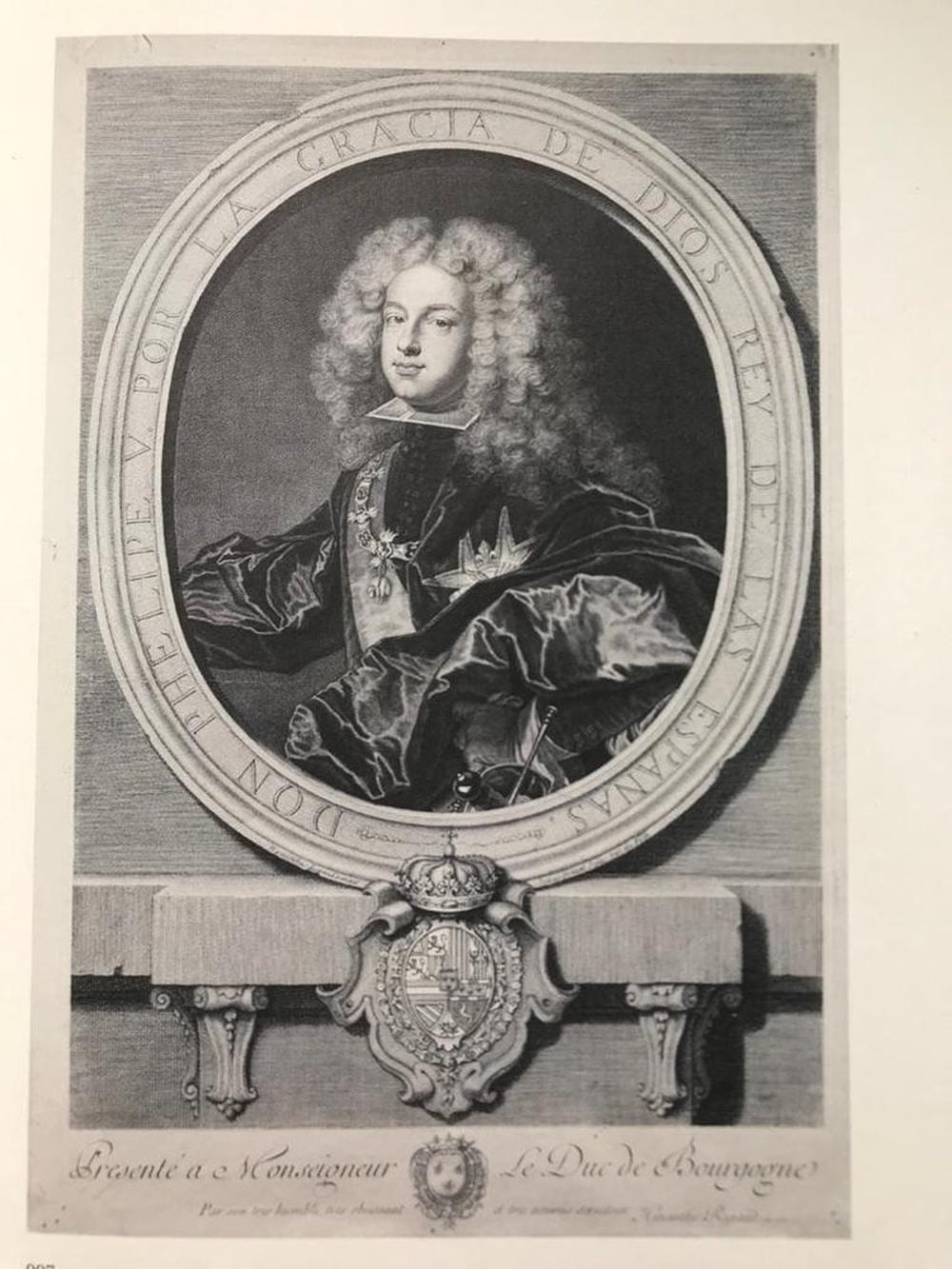 Pierre (1663) Drevet comparable auction result: pierre drevet philip v of spain engraving 1702