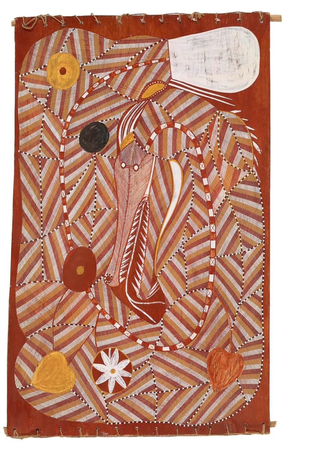 Samuel Namunjdja comparable auction result: samuel namunjdja ngalyod rainbow serpent 1997