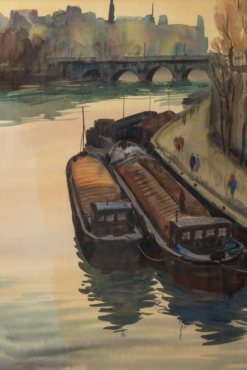 Rafael Ortiz Alfau comparable auction result: rafael ortiz alfau bilbao 1935 2002 paris