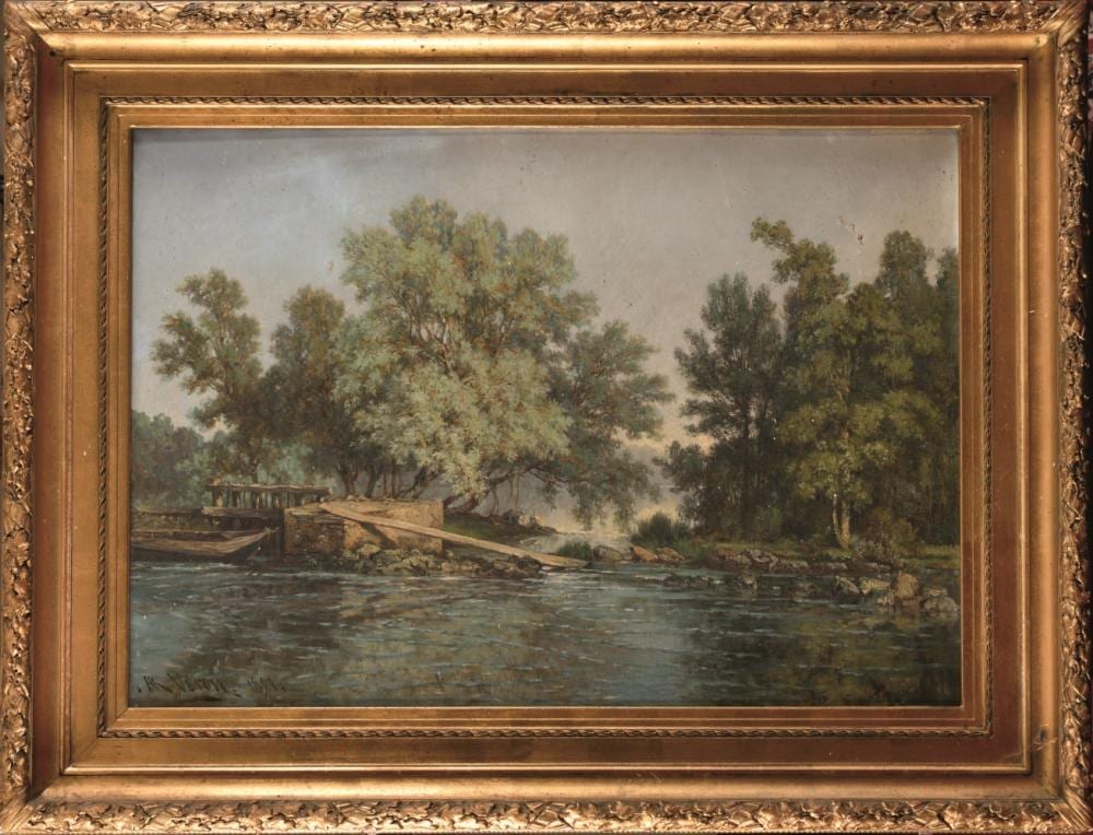 alexandre ren v ron 1826 1897 paysage aux lavandi res huile sur toile sign et dat 1891 en bas · Osenat · 2020-07-19 Alexandre René Véron comparable auction result: alexandre ren v ron 1826 1897 paysage aux lavandi res huile sur toile sign et dat 1891 en bas