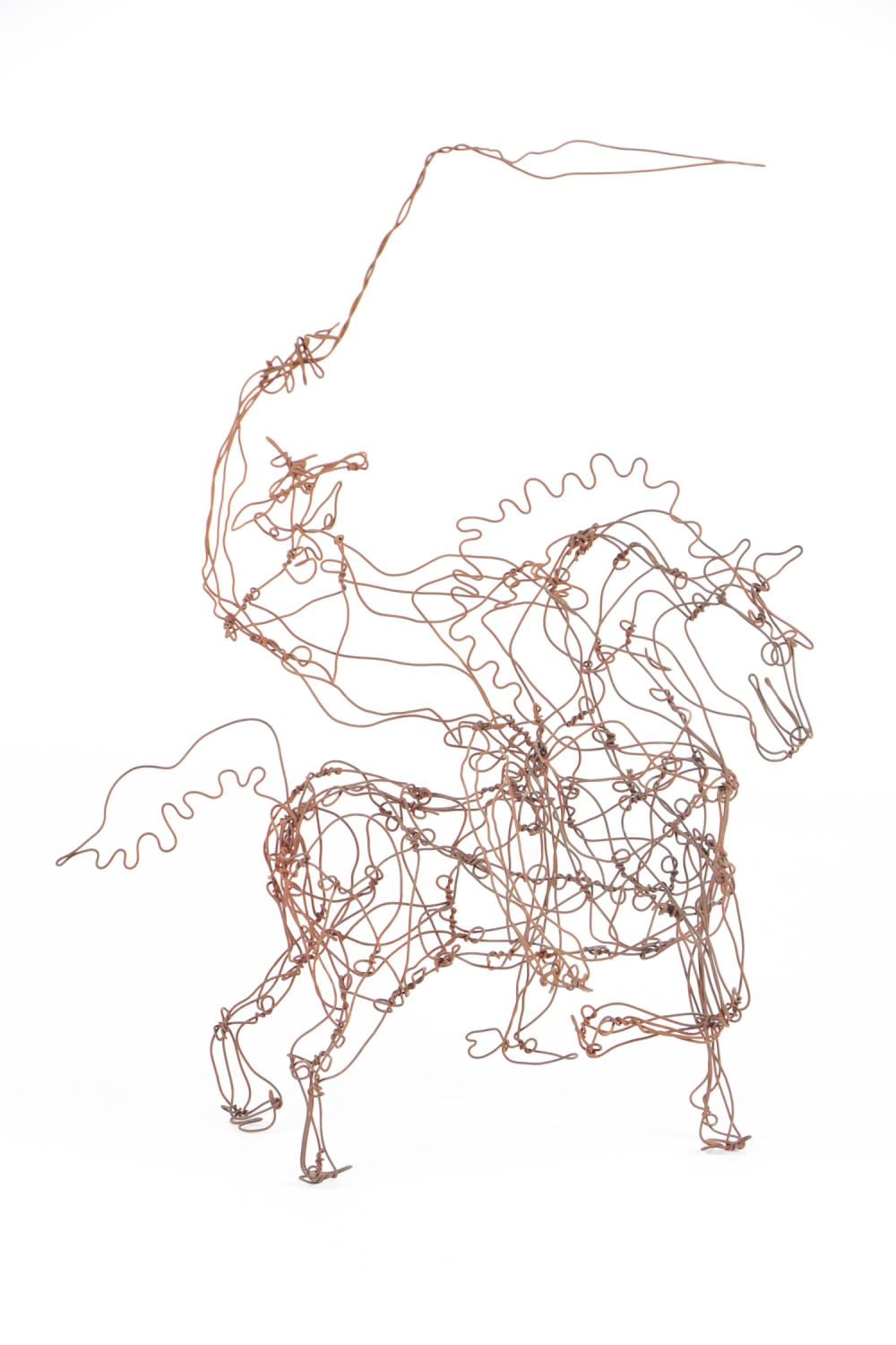 Thai Varick comparable auction result: thai varick 1941 2001 bronco buster wire sculpture