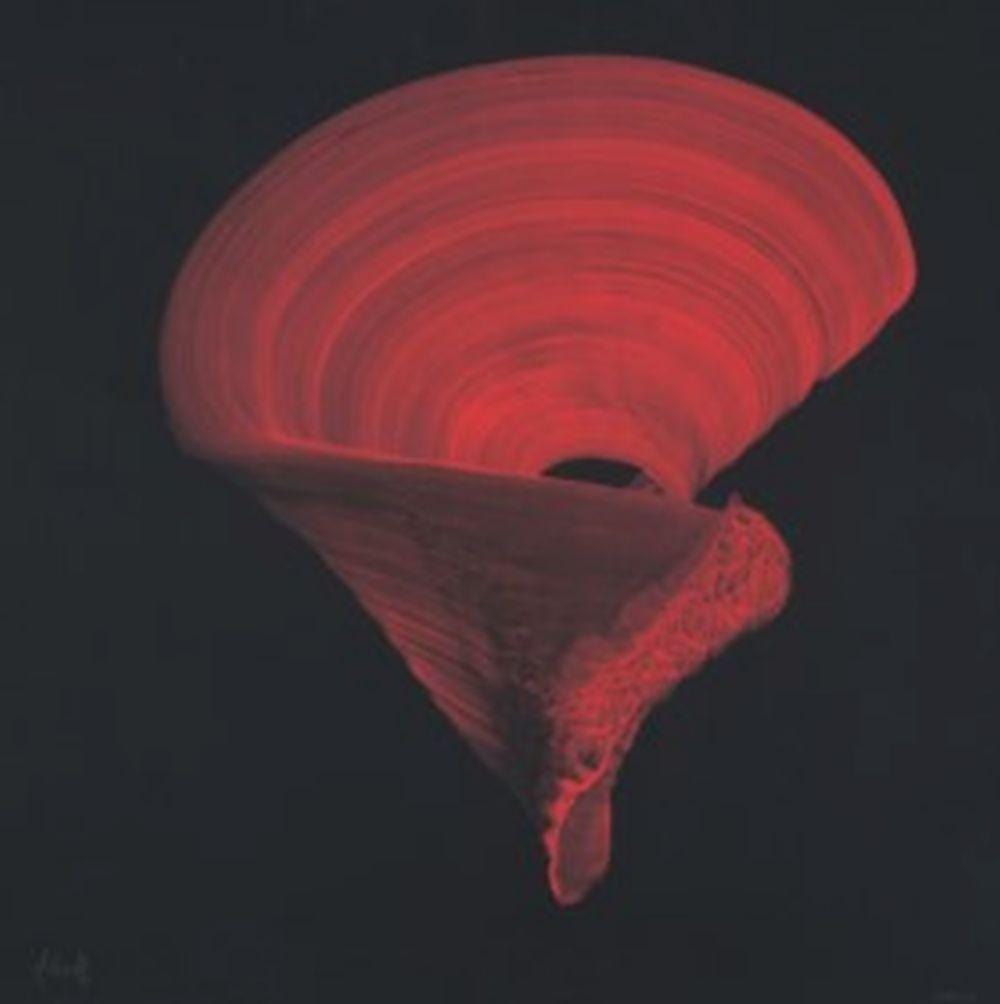 Nadjia Mehadji comparable auction result: najia mehadji maroc france n e en 1950 mystic dance rouge sur noir