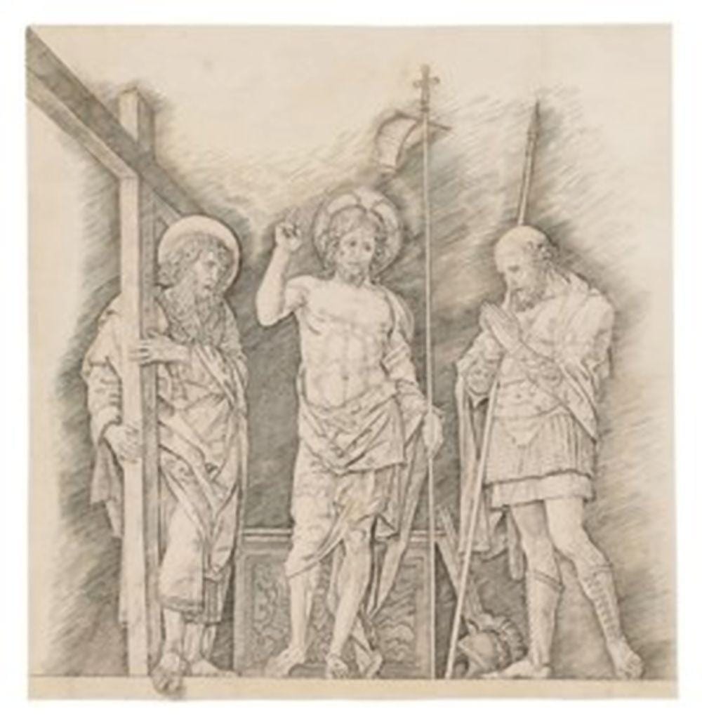 Andrea Mantegna comparable auction result: andrea mantegna circa 1431 1506 christ between saints andrew and longinus
