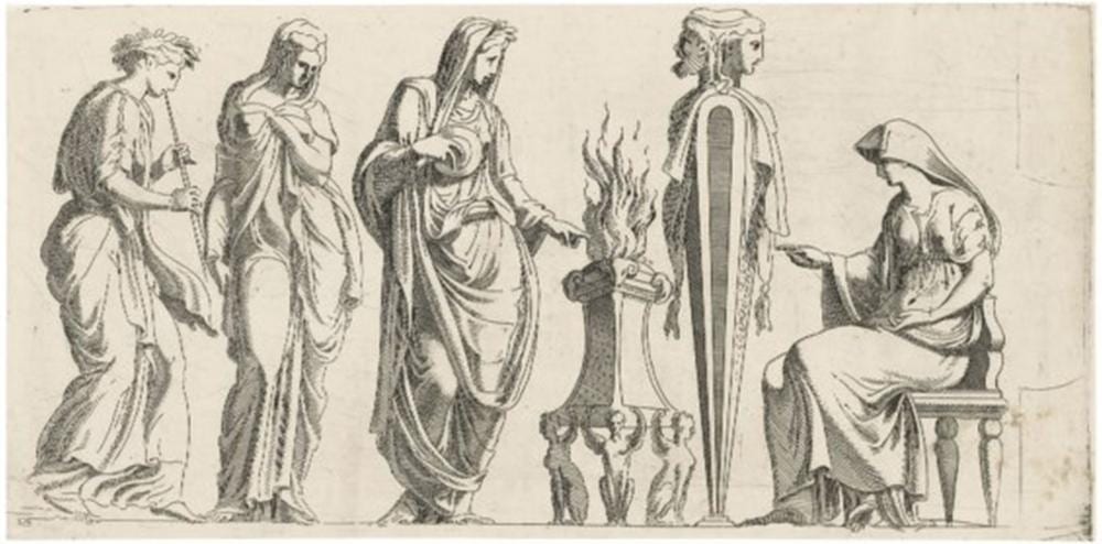 Léon Davent comparable auction result: l on davent active 1540 1556 a sacrifice