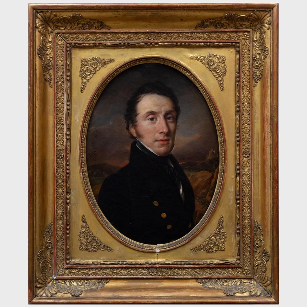 Alexandre Jean-Baptiste Hesse comparable auction result: alexandre hesse 1806 1879 portrait of a gentleman