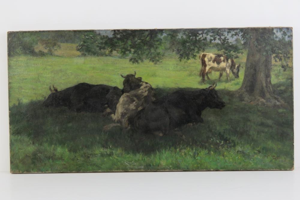 George Clausen comparable auction result: george clausen 1852 1944 oil on canvas