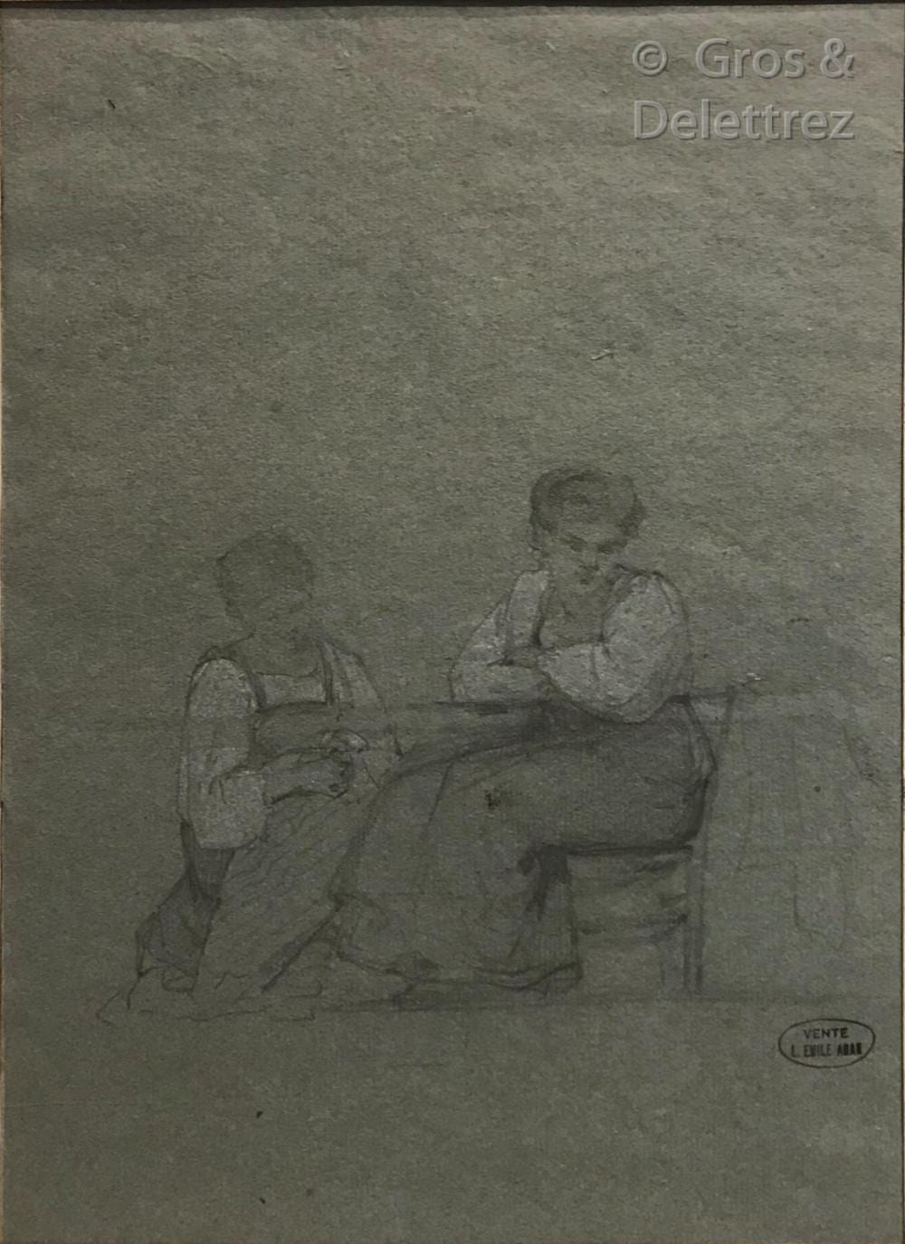 Louis Emile Adan comparable auction result: louis emile adan 1839 1937 les couturi res