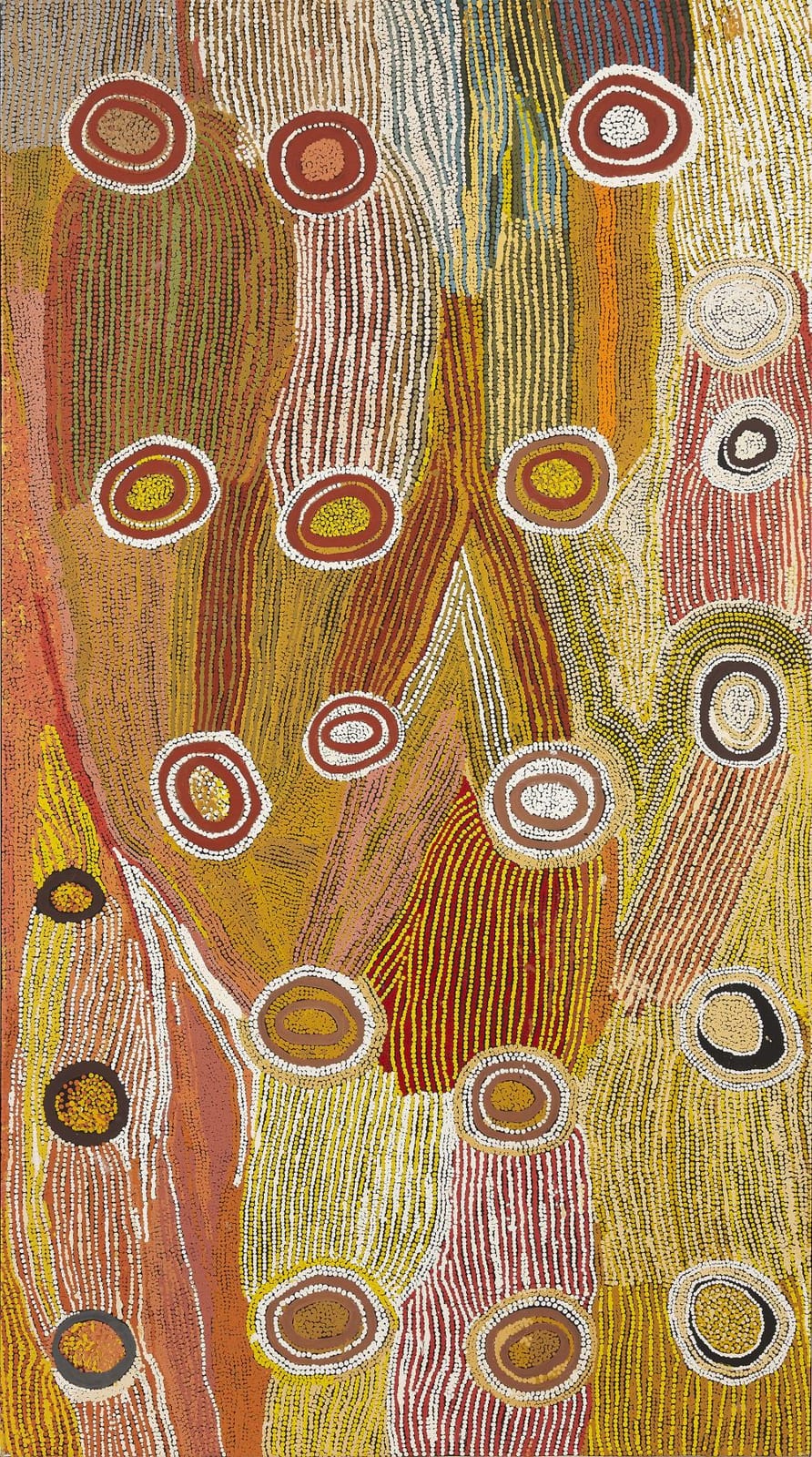 Maggie Napangardi Watson comparable auction result: maggie napangardi watson circa 1921 2004 mina mina 1995