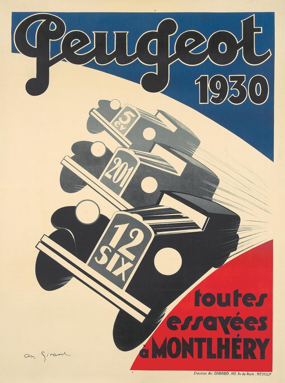 André (1901) Girard comparable auction result: peugeot 1930