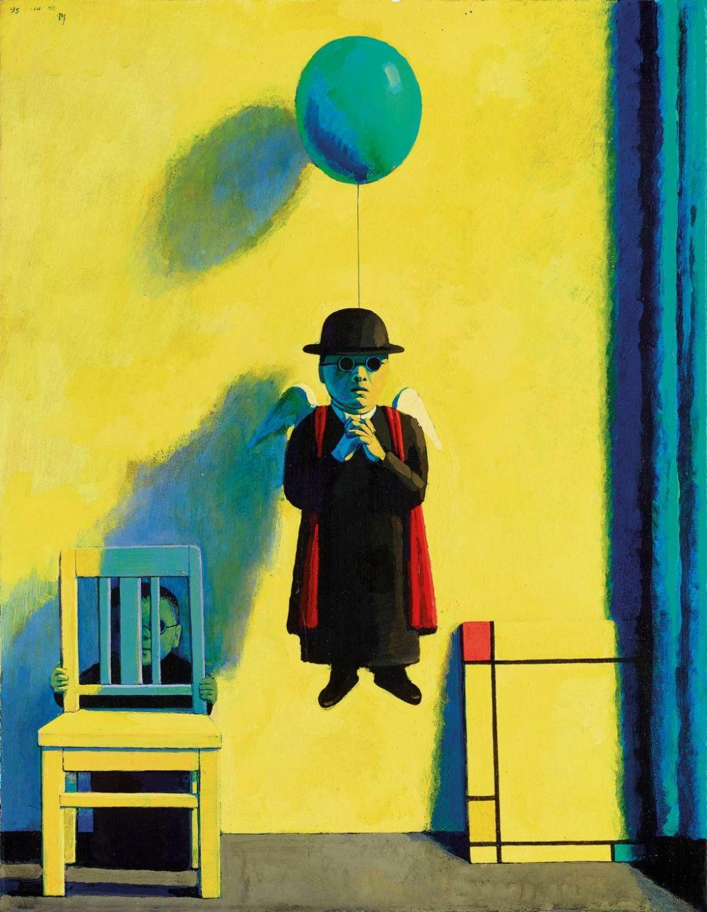 Liu Ye (B. 1964) - Composition in Red, Yellow, and Blue comparable sale
