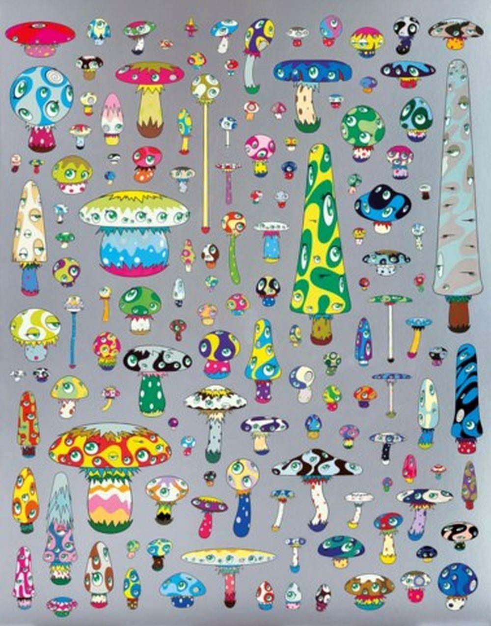 Takashi Murakami (B. 1962) - Posi Mushroom comparable sale