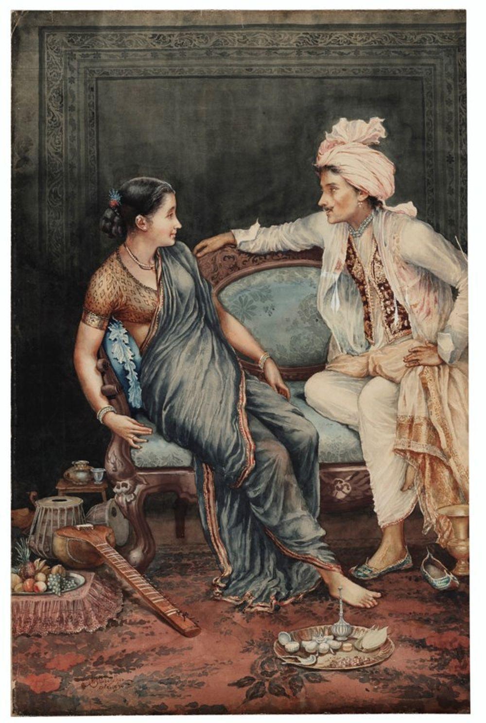M. V. Dhurandhar comparable auction result: mahadev viswanath dhurandhar 1867 1944 untitled