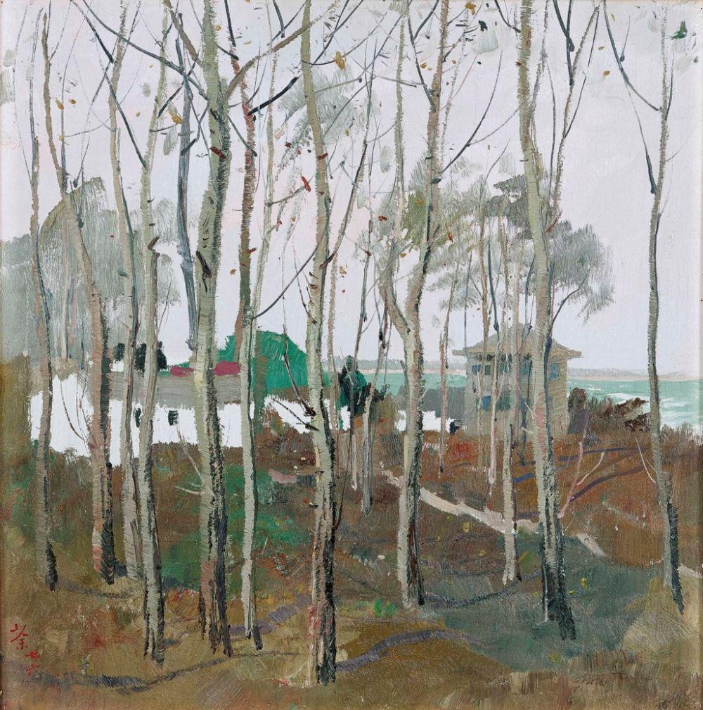 Wu Guanzhong (1919-2010) - A Scene of Beidaihe comparable sale