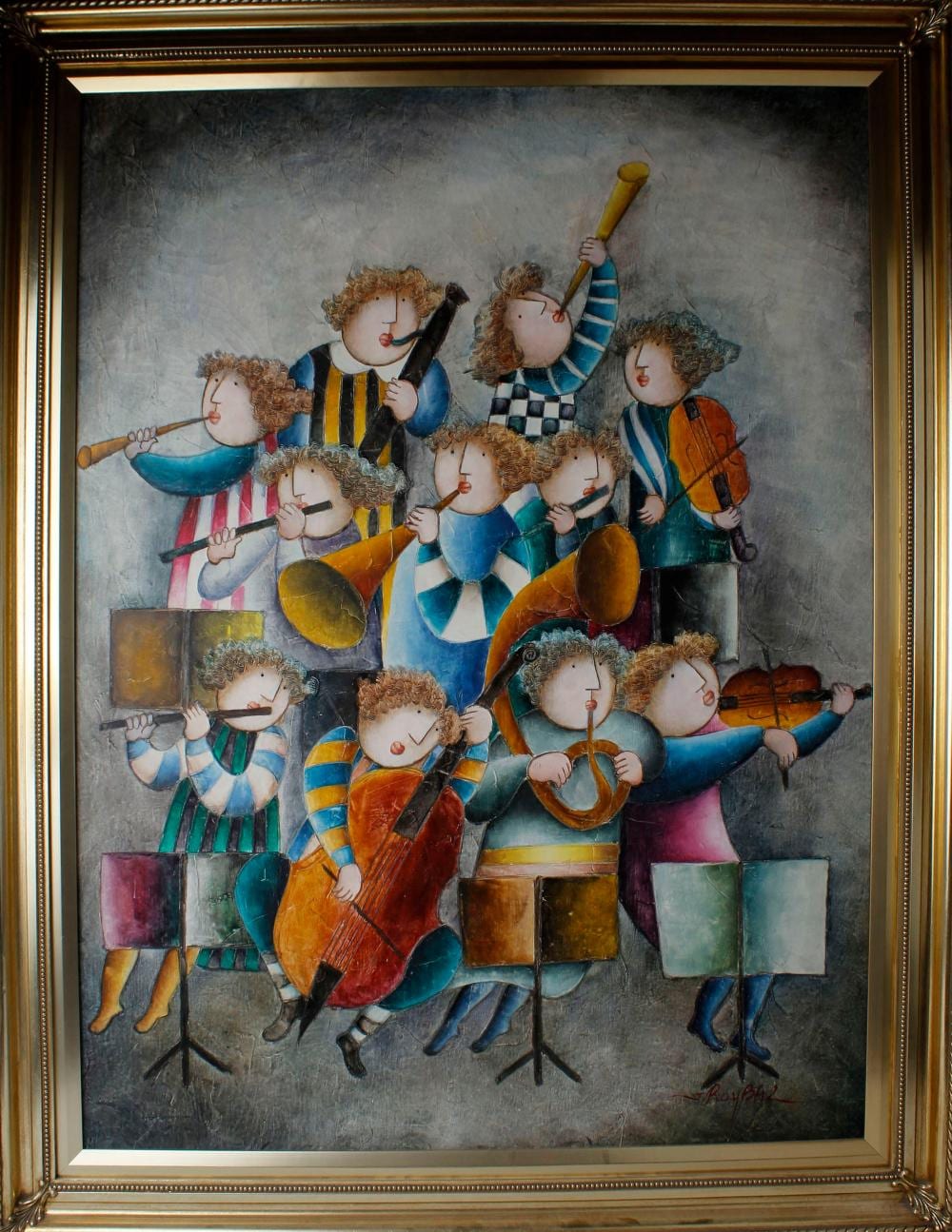 J. Roybal comparable auction result: j roybal oil painting on canvas