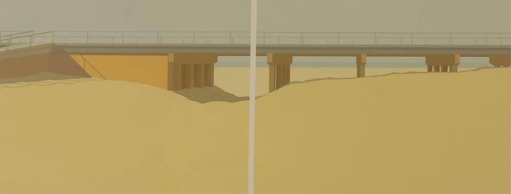 Saul Alan Chase comparable auction result: saul alan chase rockaway diptych serigraph