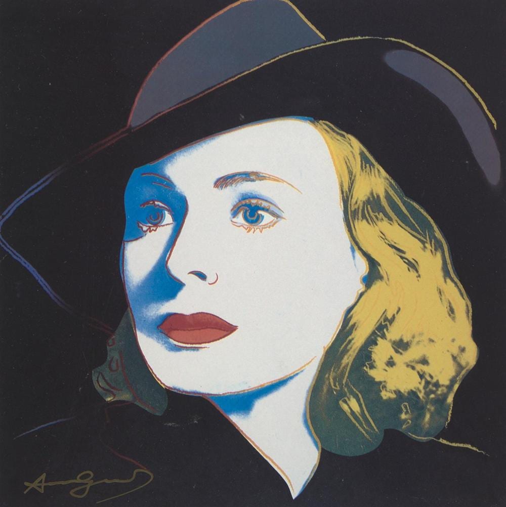 ANDY WARHOL (American, 1928-1987) Ingrid Bergman 1983 offset lithograph sold by Leonard Joel, lot 31 — auction record photograph