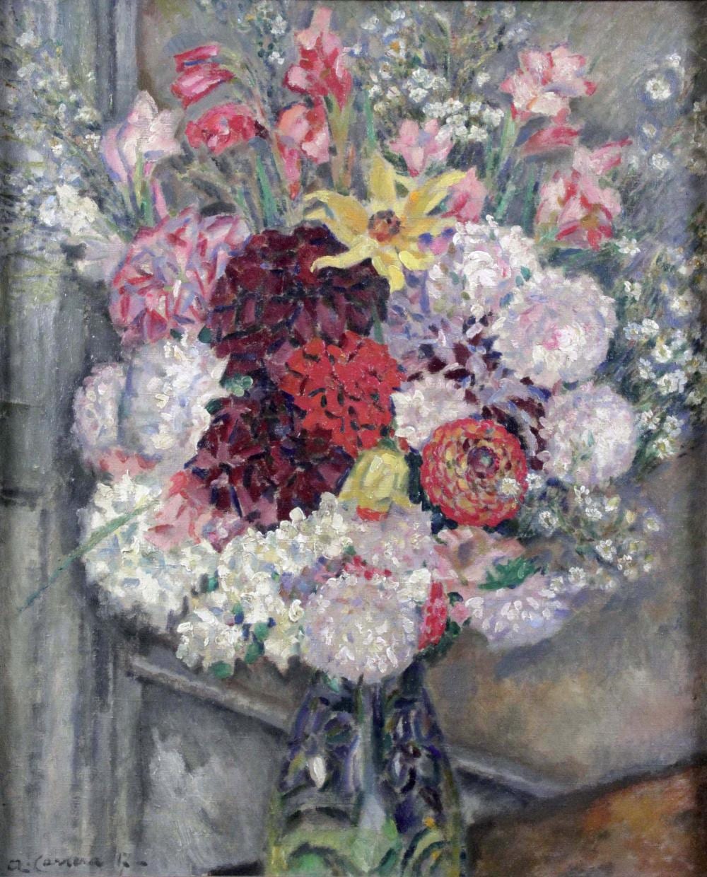Augustin Carrera comparable auction result: augustin carrera 1878 1952 grand vase de fleurs