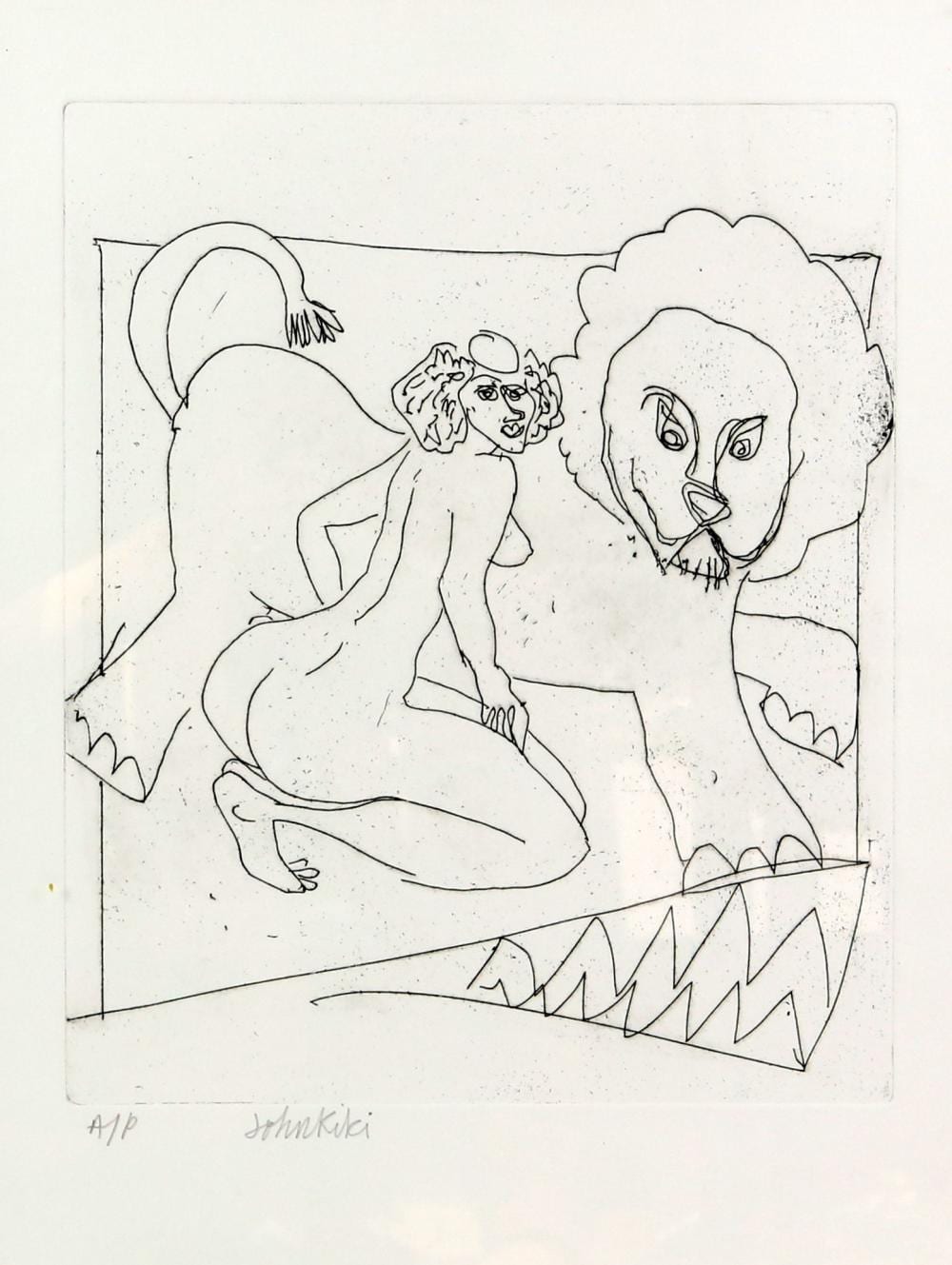 John Kiki comparable auction result: john kiki british b 1943 artist proof etching
