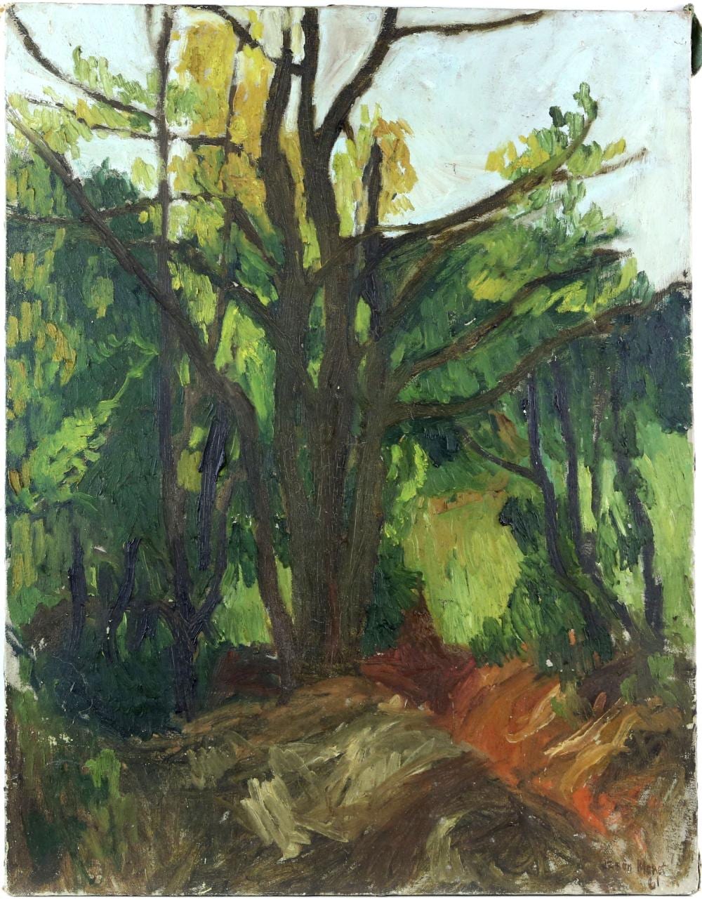 Jason Monet comparable auction result: jason monet british 1938 2009 woodland landsca