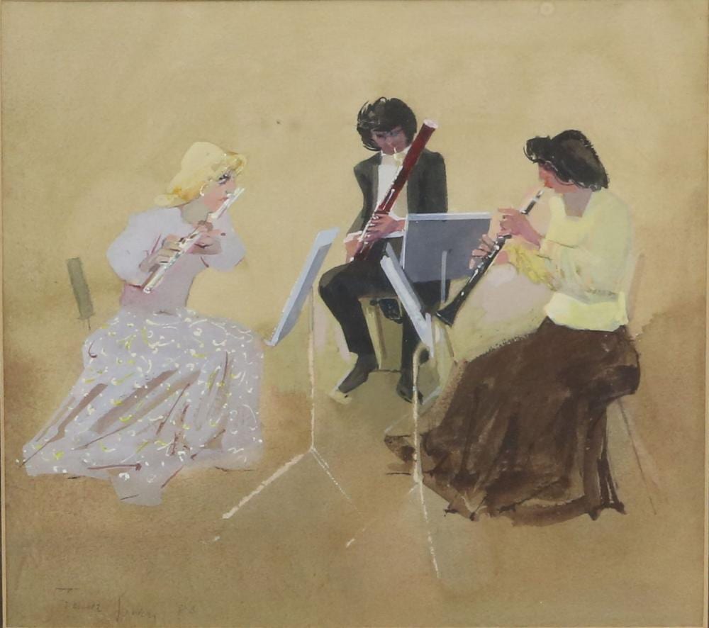 Frank Joseph Archer comparable auction result: frank archer british 1912 1995 mozart woodwind