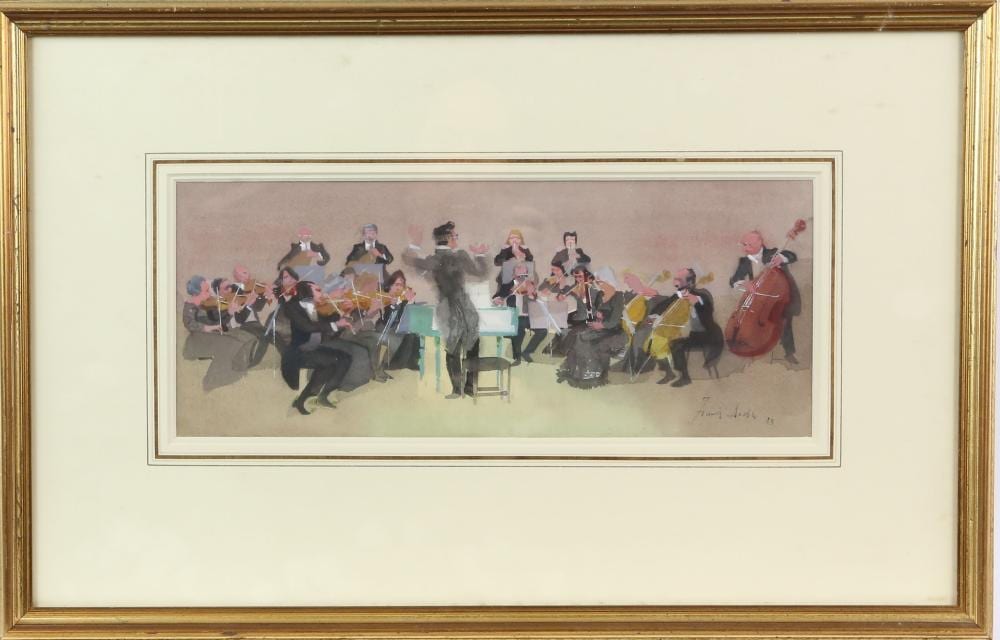 Frank Joseph Archer comparable auction result: frank archer british 1912 1995 mozart bassoon