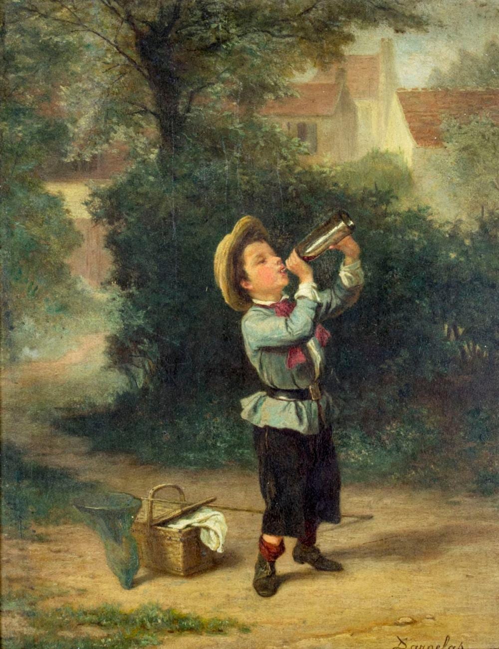André-Henri Dargelas comparable auction result: andre henri dargelas french 1828 1906 oil painting antique