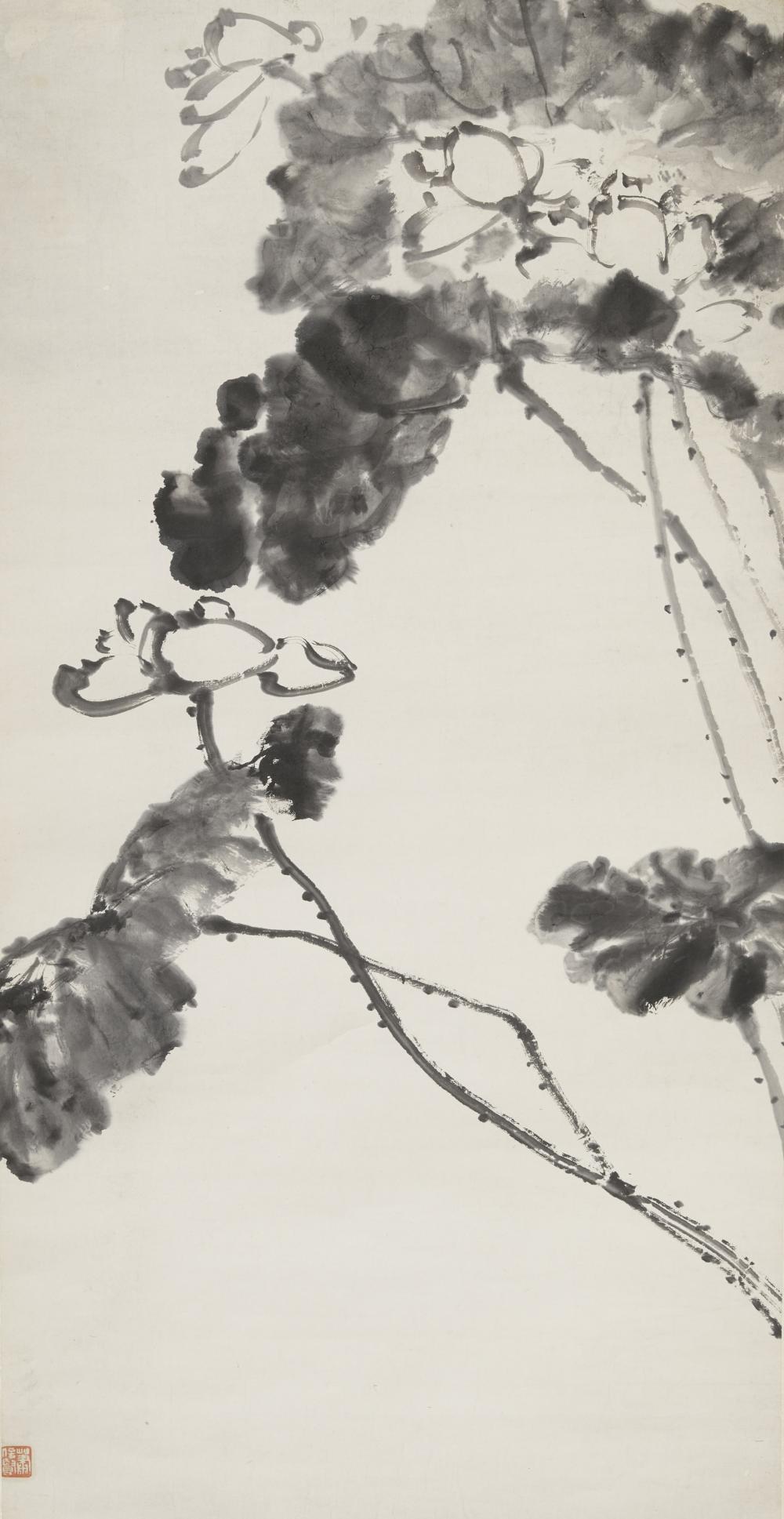 Xiao Junxian comparable auction result: xiao junxian 1865 1949 lotus