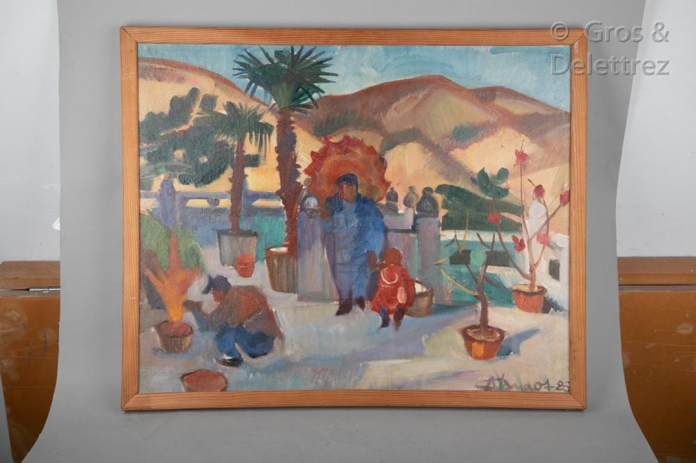 André Claudot comparable auction result: andr claudot 1892 1982 terrasse du temple du nuage vert 1926