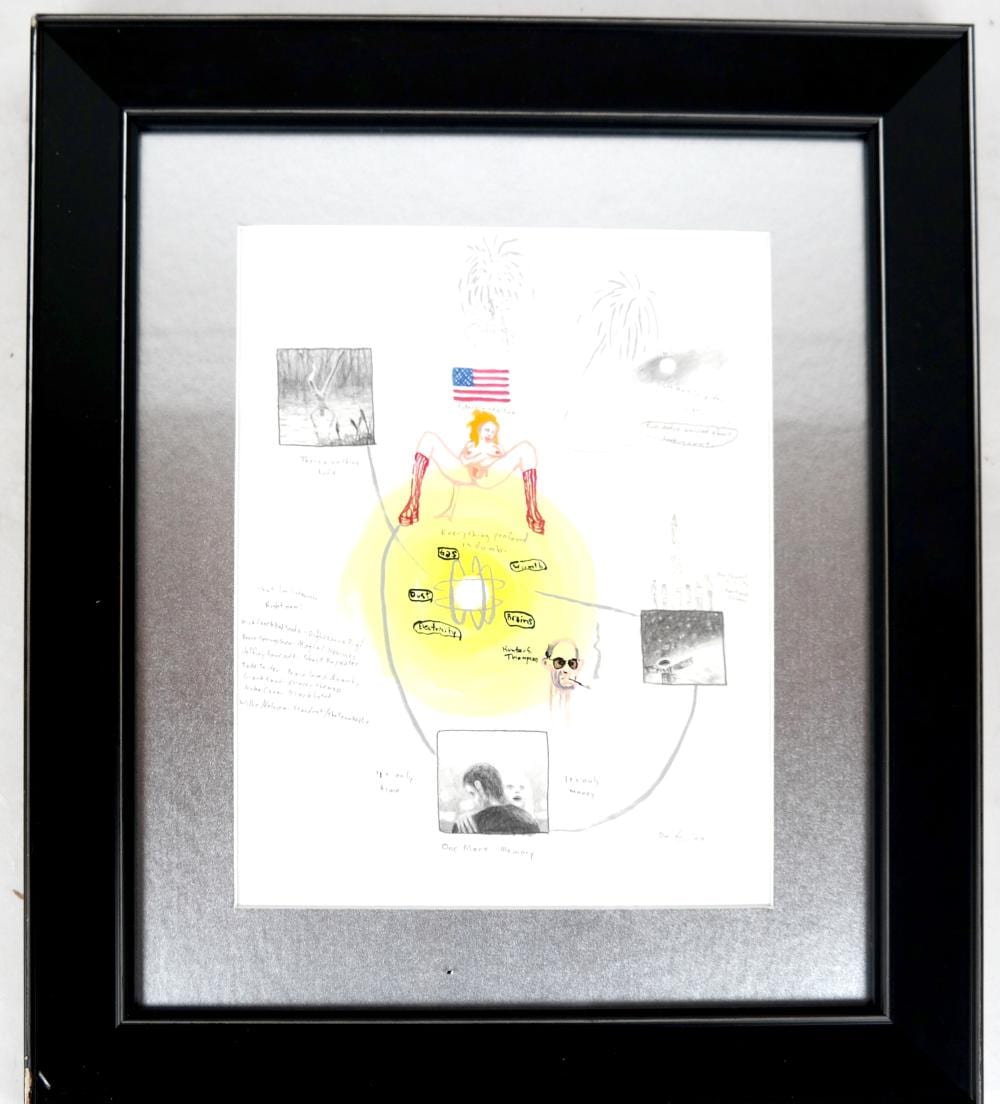 Dan Attoe comparable auction result: dan attoe pencil drawing