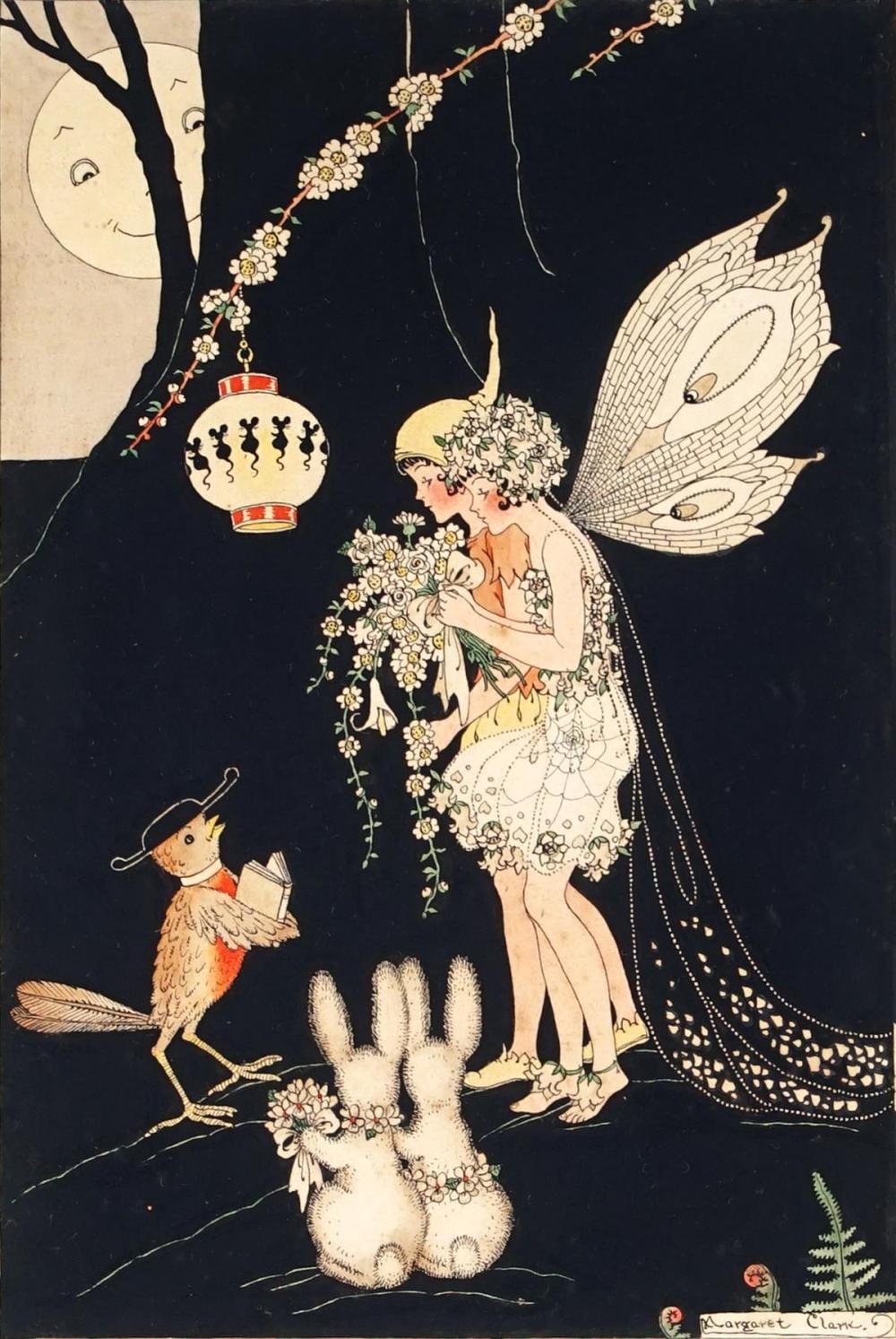 Margaret Clark comparable auction result: margaret clark 1901 2001 a fairy wedding 25 x 17 cm frame 43 x 32 x 2 cm
