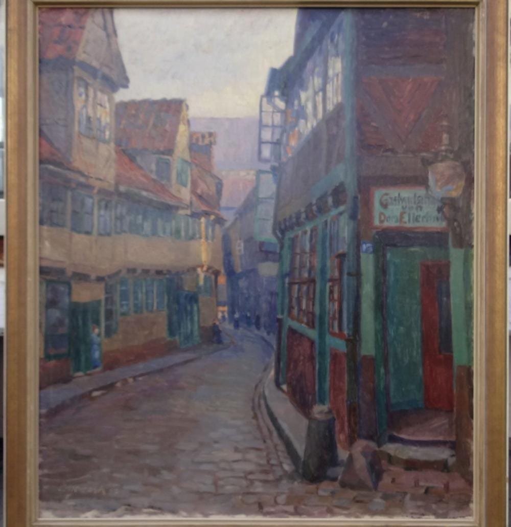 hugo volkwarth 1888 1946 gasse im g ngeviertel in hamburg · Auktionshalle Cuxhaven · 2020-08-13 Hugo Volkwarth comparable auction result: hugo volkwarth 1888 1946 gasse im g ngeviertel in hamburg