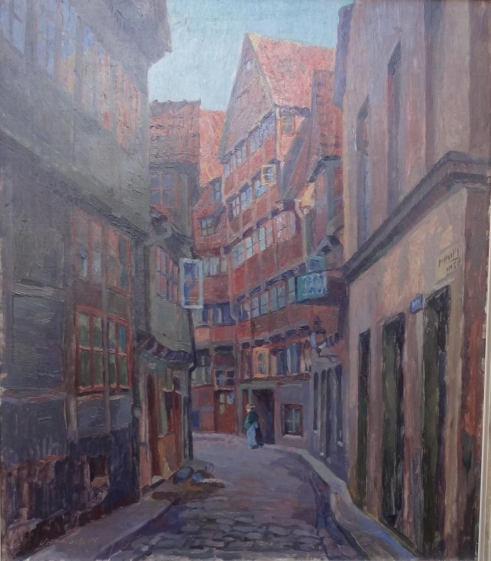 hugo volkwarth 1888 1946 gasse im g ngeviertel in hamburg · Auktionshalle Cuxhaven · 2020-08-13 Hugo Volkwarth comparable auction result: hugo volkwarth 1888 1946 gasse im g ngeviertel in hamburg