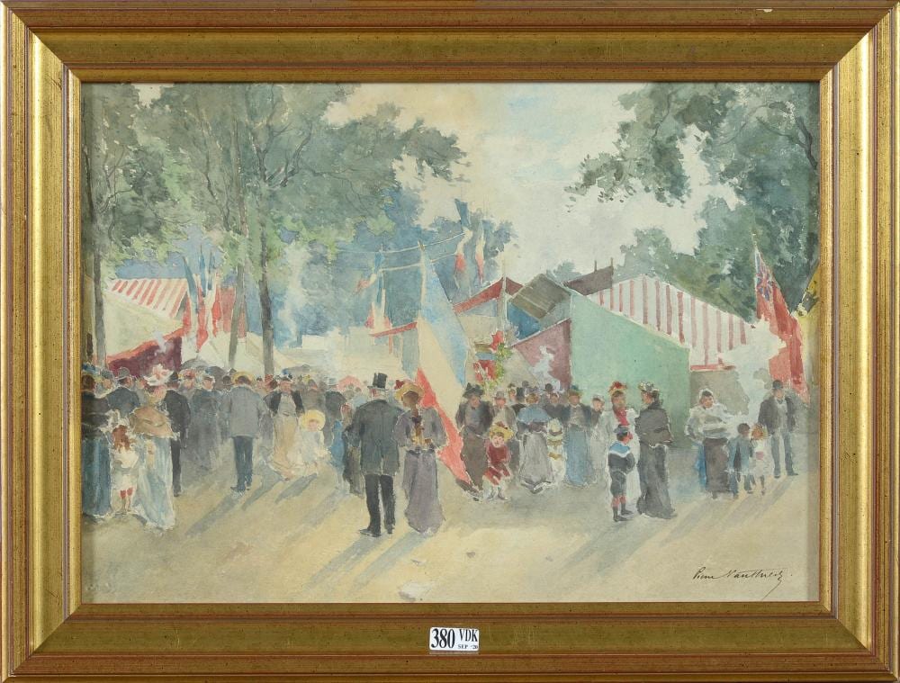 Pierre Louis Léger Vauthier comparable auction result: aquarelles