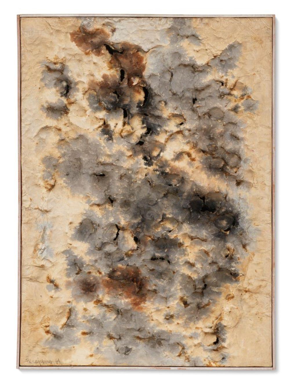 Frans Krajcberg comparable auction result: frans krajcberg 1921 2017 waves