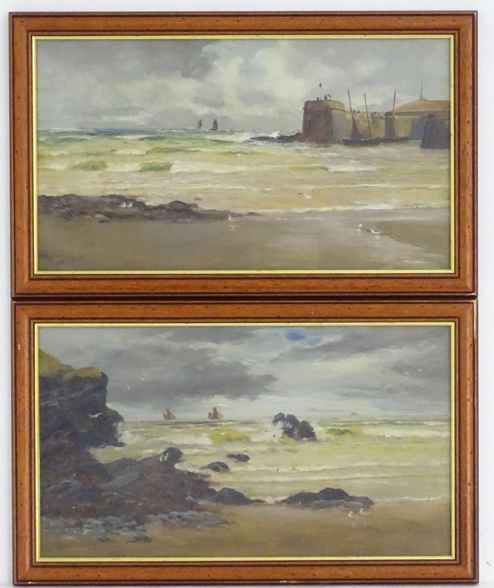 robert hollands walker act 1882 1922 british school oil on board a pair one titled perwick · Claydon Auctioneers · 2020-08-17 Robert Hollands Walker comparable auction result: robert hollands walker act 1882 1922 british school oil on board a pair one titled perwick