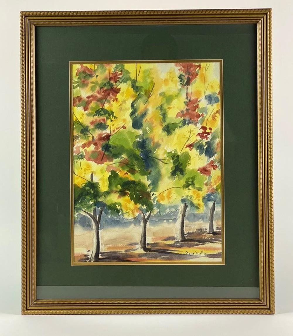 Barse Miller comparable auction result: barse miller 1904 1973 watercolor painting on paper