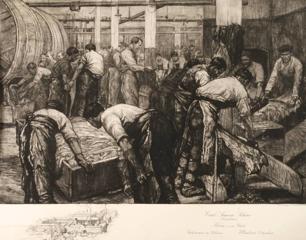 Oskar Graf comparable auction result: oskar graf in der gerberei