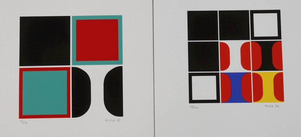 Heinz Kreutz comparable auction result: heinz kreutz paar graphiken