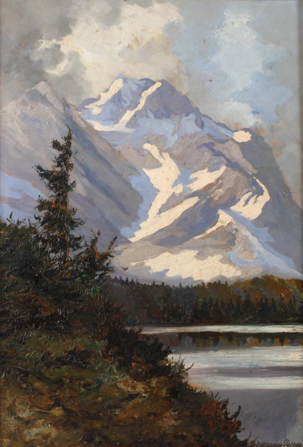 Otto Ackermann comparable auction result: otto ackermann pasegg eibsee mit zugspitze
