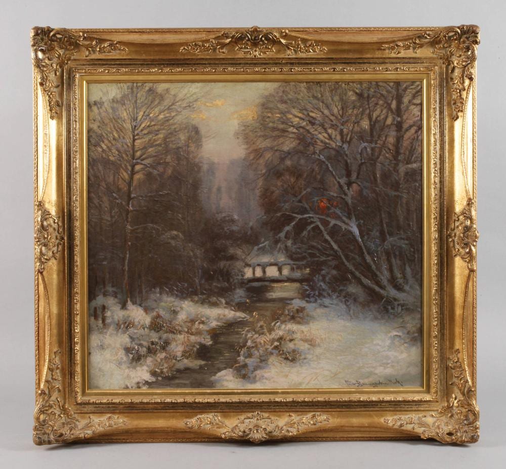 Carl Müller-Baumgarten comparable auction result: carl m ller baumgarten winterabend