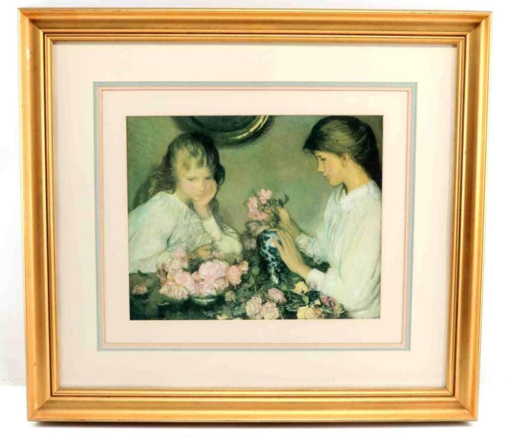 George Clausen comparable auction result: george clausen framed realist art print