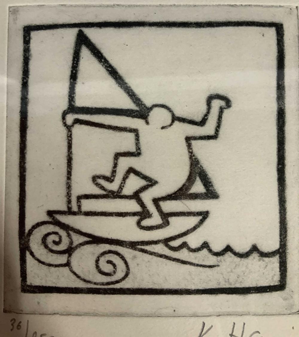 KEITH HARING Signed Ltd Edition Lithograph sold by The Benefit Shop Foundation Inc., lot 521 — auction record photograph