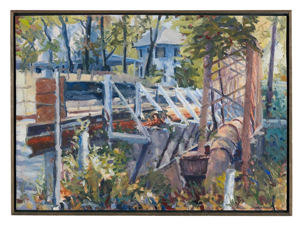 Philip Koch comparable auction result: philip koch american b 1948 twin bridges