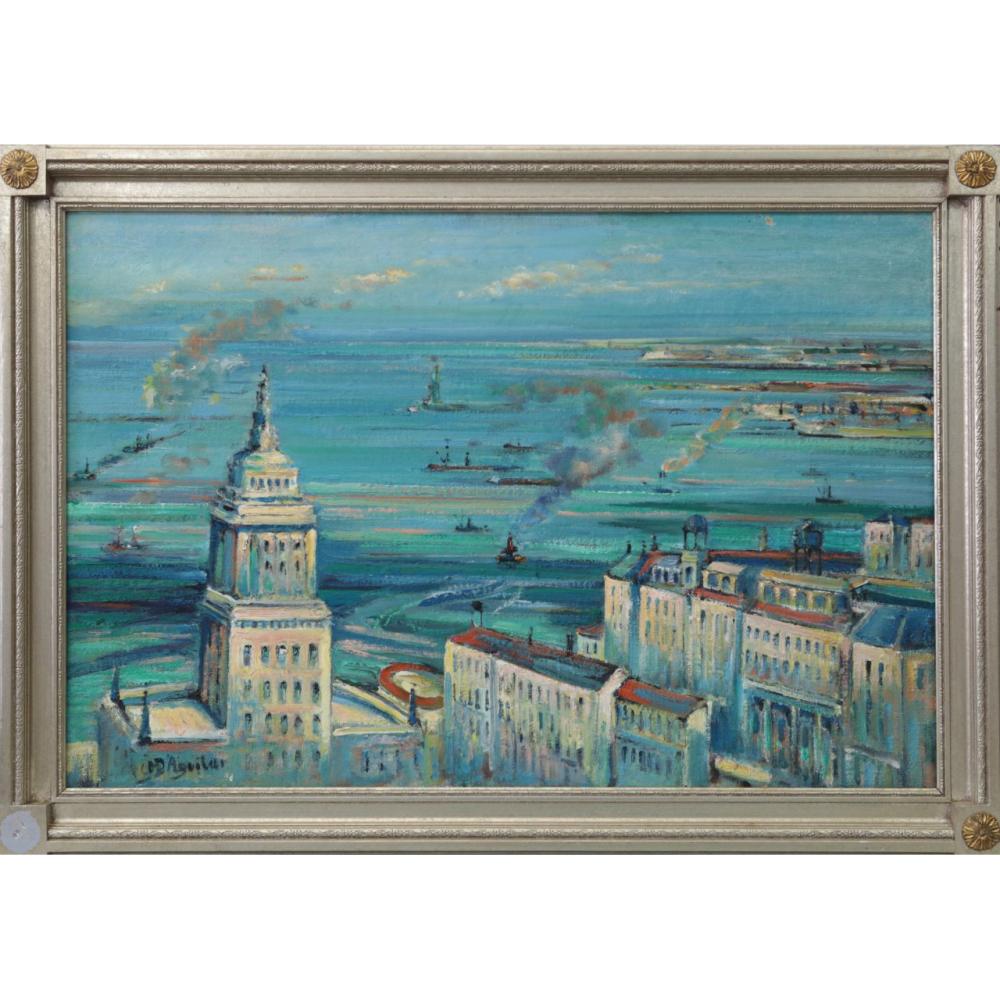 michael d aguilar new york oil painting canvas · Antiques & Modern Auction Gallery · 2020-08-15 Michael D'Aguilar comparable auction result: michael d aguilar new york oil painting canvas