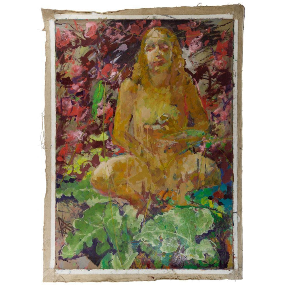 Adrian Moldovan comparable auction result: adrian moldovan romanian b 1955 girl in nature oil on canvas